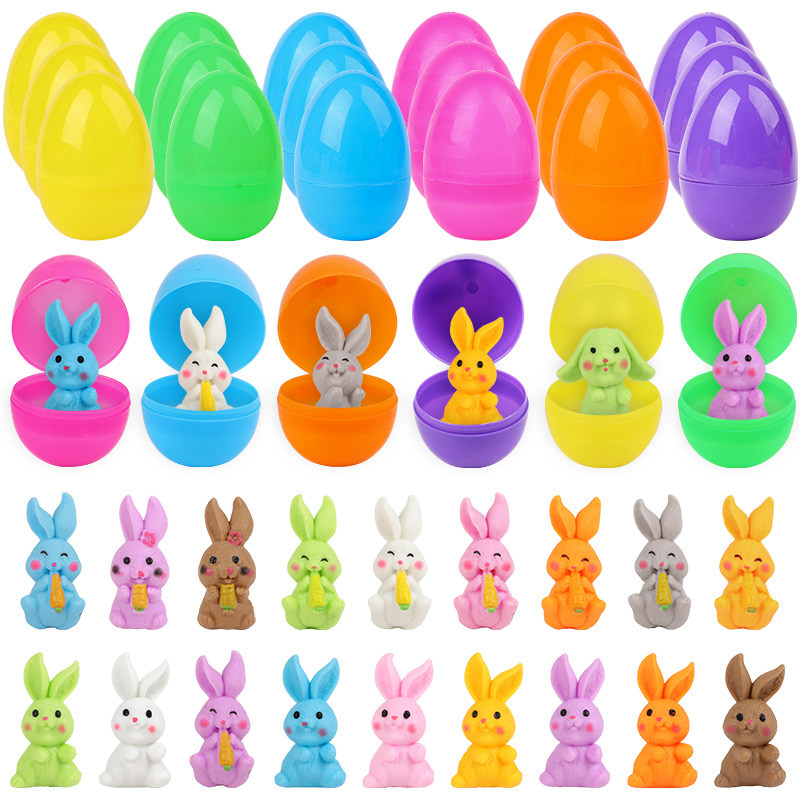 24Pcs Easter Egg With Rabbit F - огляд і ціна Party Games Easter For Kids