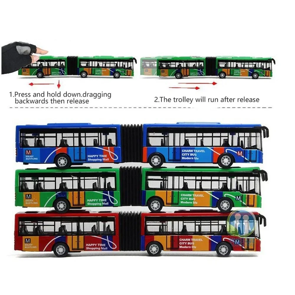 1/64 Diecast Alloy City Bus Pu - огляд і ціна Party Games Bus