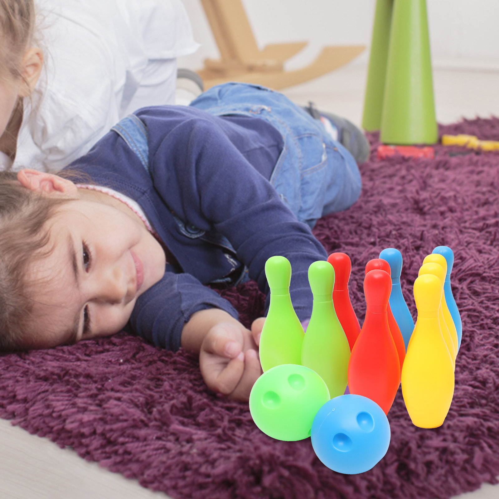 10Pcs Mini Bowling Set For Par - огляд і ціна Party Games Kid Friendly