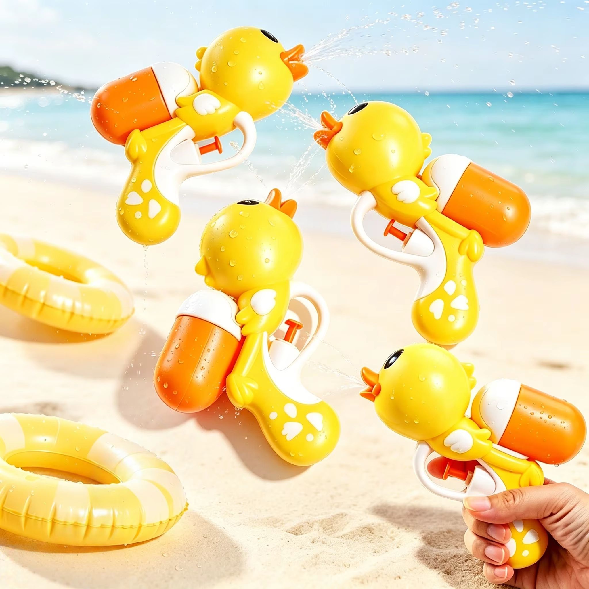 Cute Yellow Duck Water Gun Toy - огляд і ціна Party Games Group For Adults