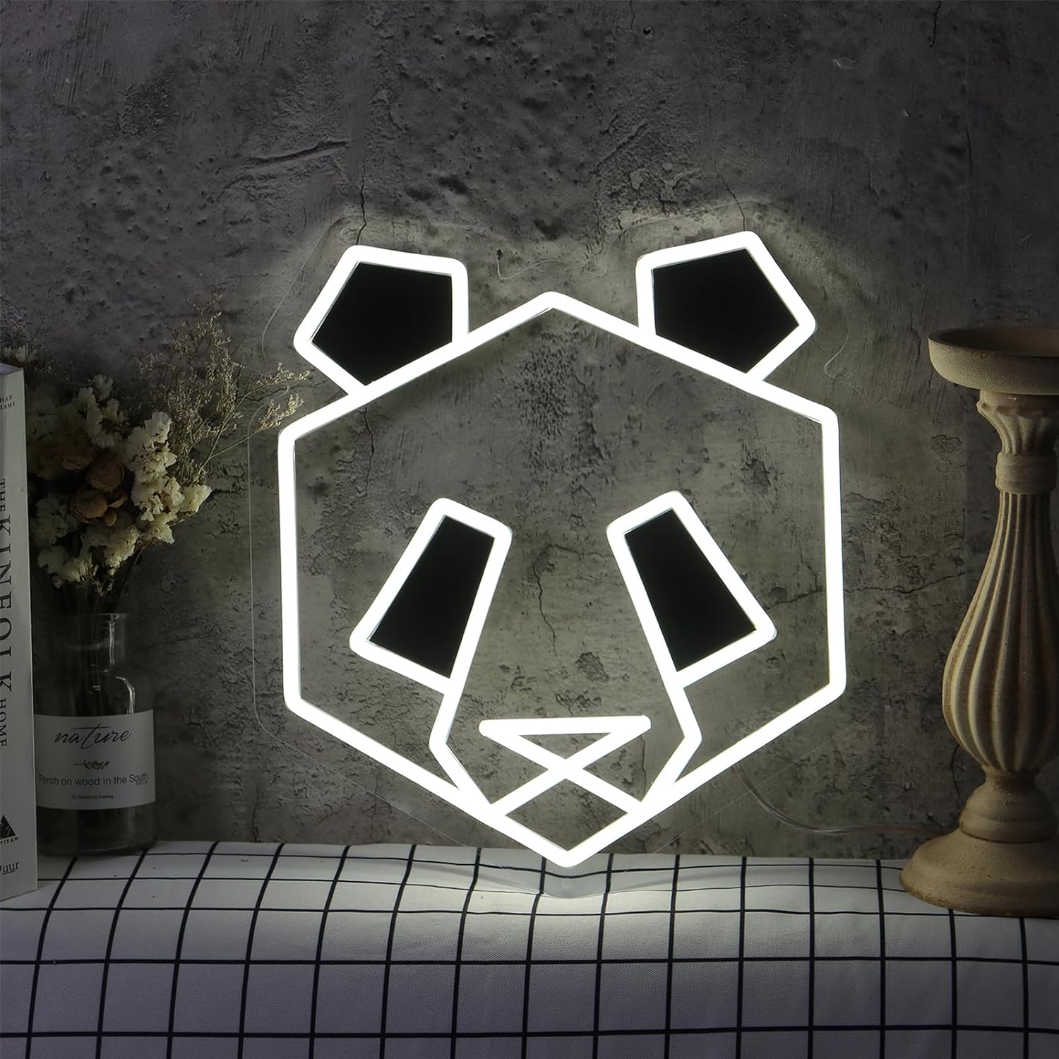 Panda Neon Sign USB Dimmable L - огляд і ціна Zoo Party Games