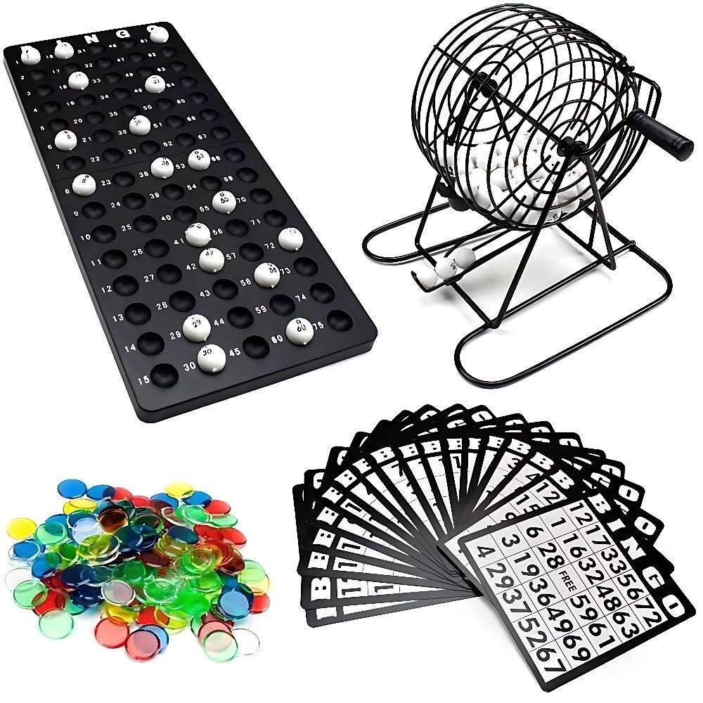 Steel Bingo Game Cage Set Bing - огляд і ціна Party Games For Large Groups