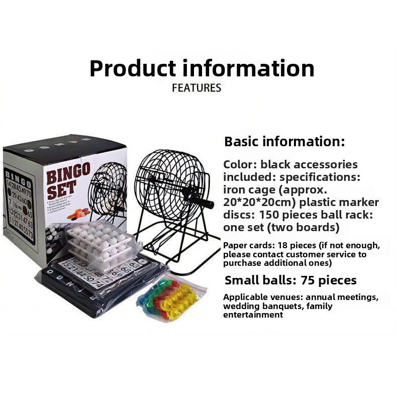 Steel Bingo Game Cage Set Bing - огляд і ціна Party Games For Large Groups