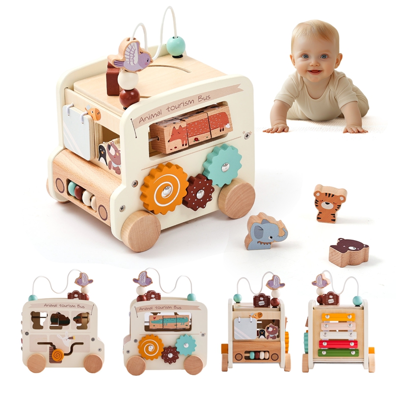 Montessori Wooden Children Toy - огляд і ціна Party Games Bus