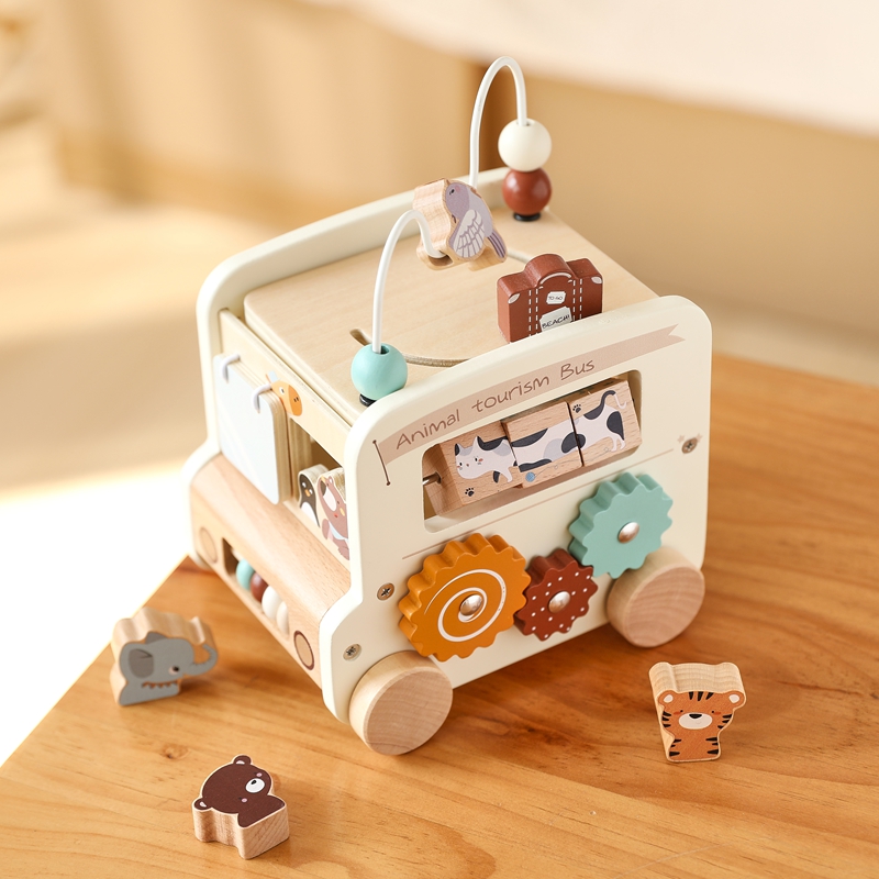 Montessori Wooden Children Toy - огляд і ціна Party Games Bus