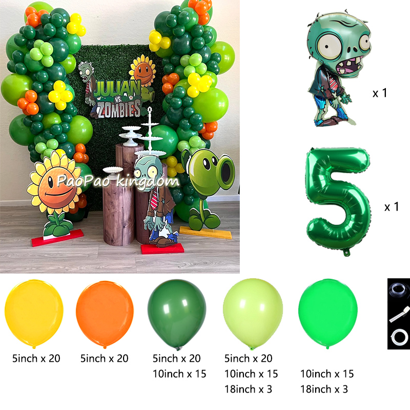 Plants Vs. Z-Zombies Balloons  - огляд і ціна Party Games Easter For Kids