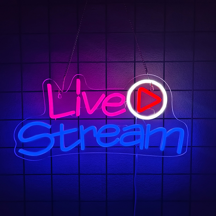 Live Stream Led Neon Sign, Wal - огляд і ціна Party Games Stream