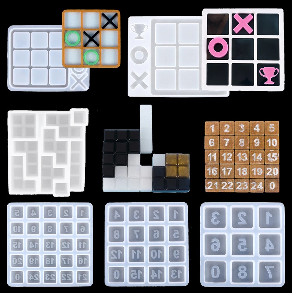 Tic Tac Toe Silicone Resin Mol - огляд і ціна Party Games Kid Friendly