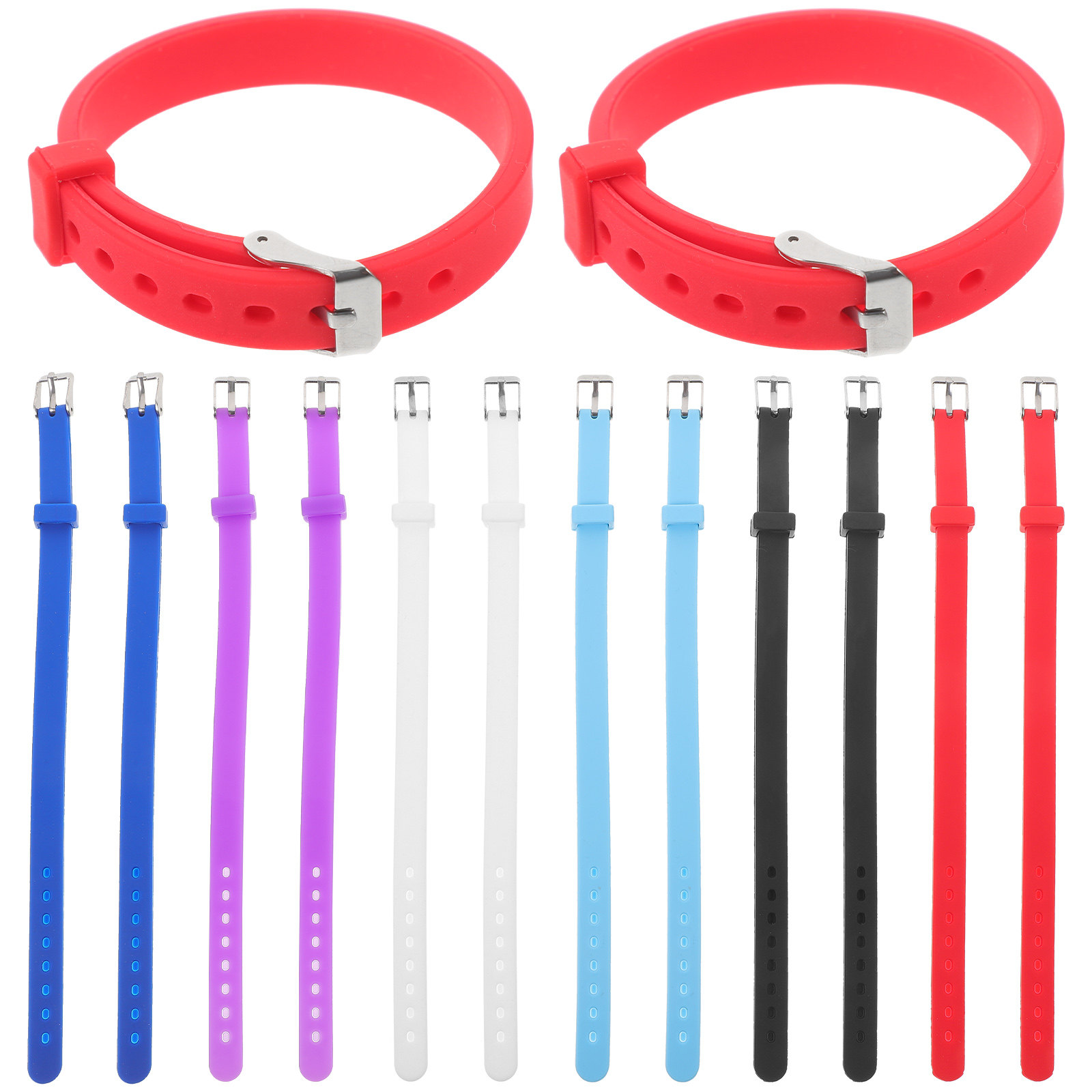 14Pcs Solid Color Silicone Wri - огляд і ціна Party Games Kid Friendly
