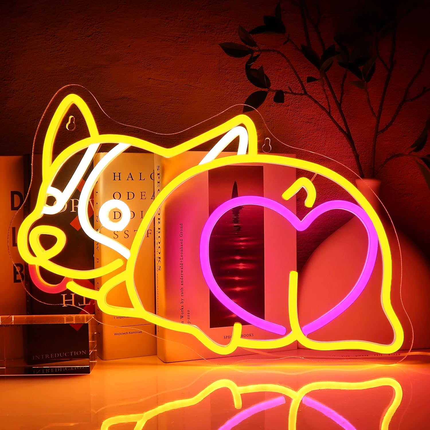 Corgie Dog Neon Sign USB Power - огляд і ціна Zoo Party Games